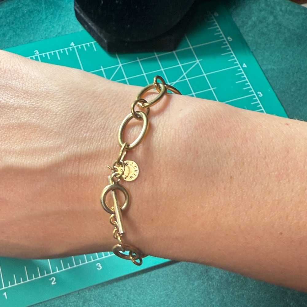 J. Crew 925 Gold‎ Tone Chain Bracelet